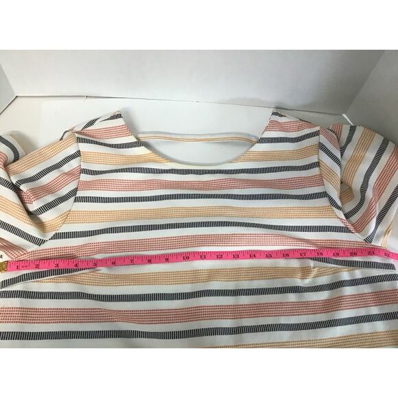 XL Porridge Anthropologie Jolene Multicolored Short Sleeve Top - Picture 5 of 6